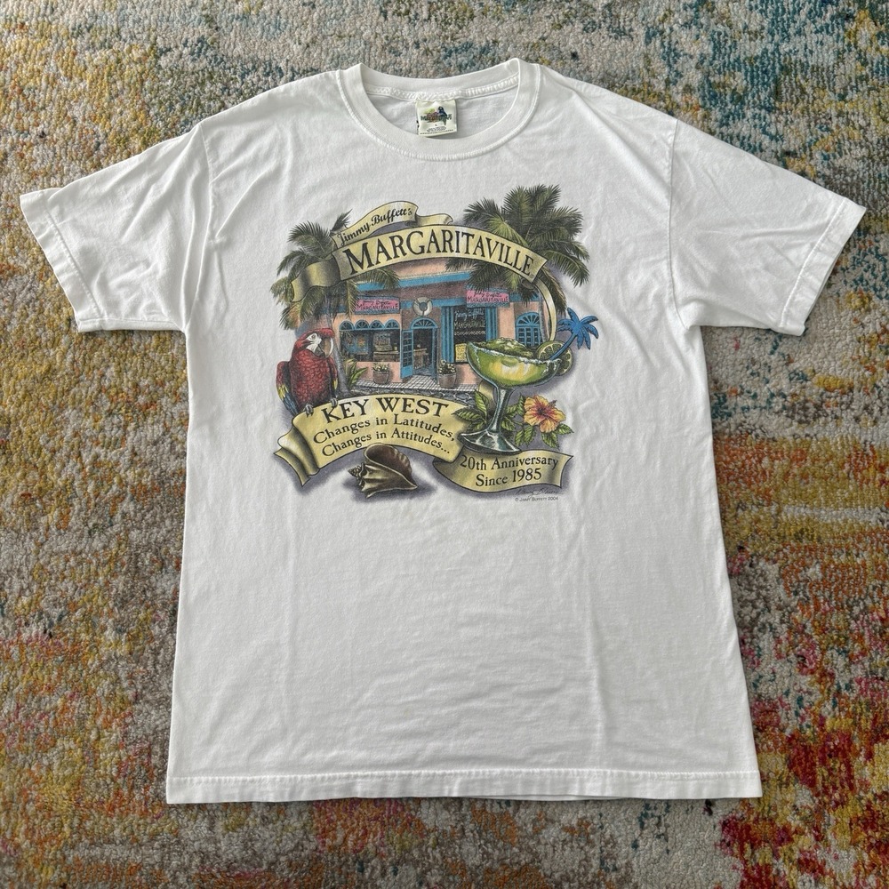 Vintage 2004 Jimmy Buffett Margaritaville Key‎ West 20th Anniversary Size L